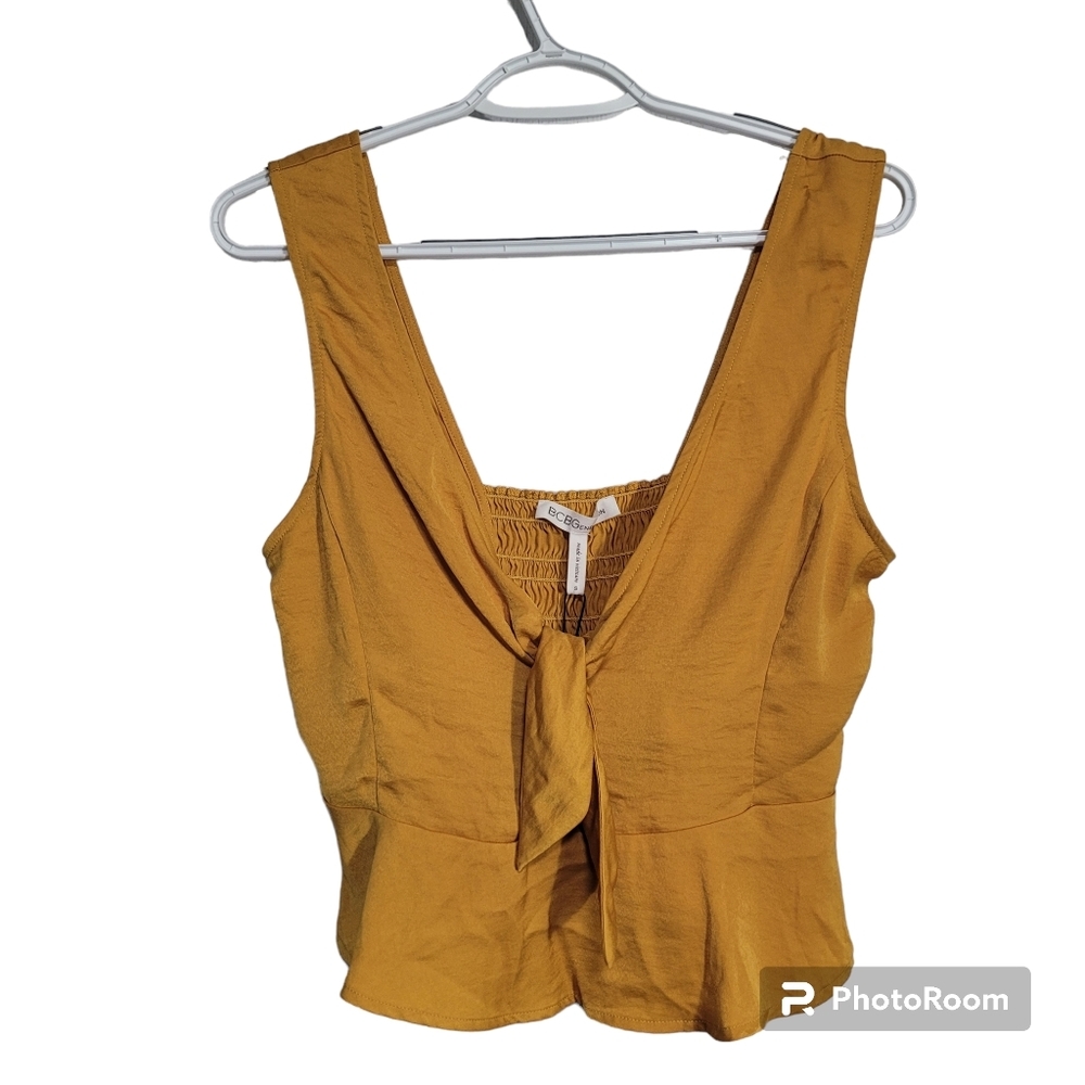 NWT BCBG Generation Knot Front Peplum Top size S